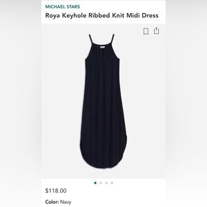 New w/o tags - Micheal Star Navy MIDI dress